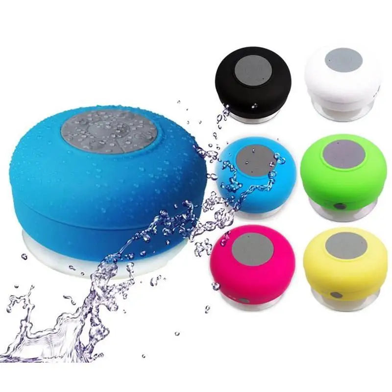 Mini Caixa de Som Bluetooth Prova D Água Portátil Banheiro, Piscina, Chuveiro, com fixação de ventosa de silicone a vácuo pressão